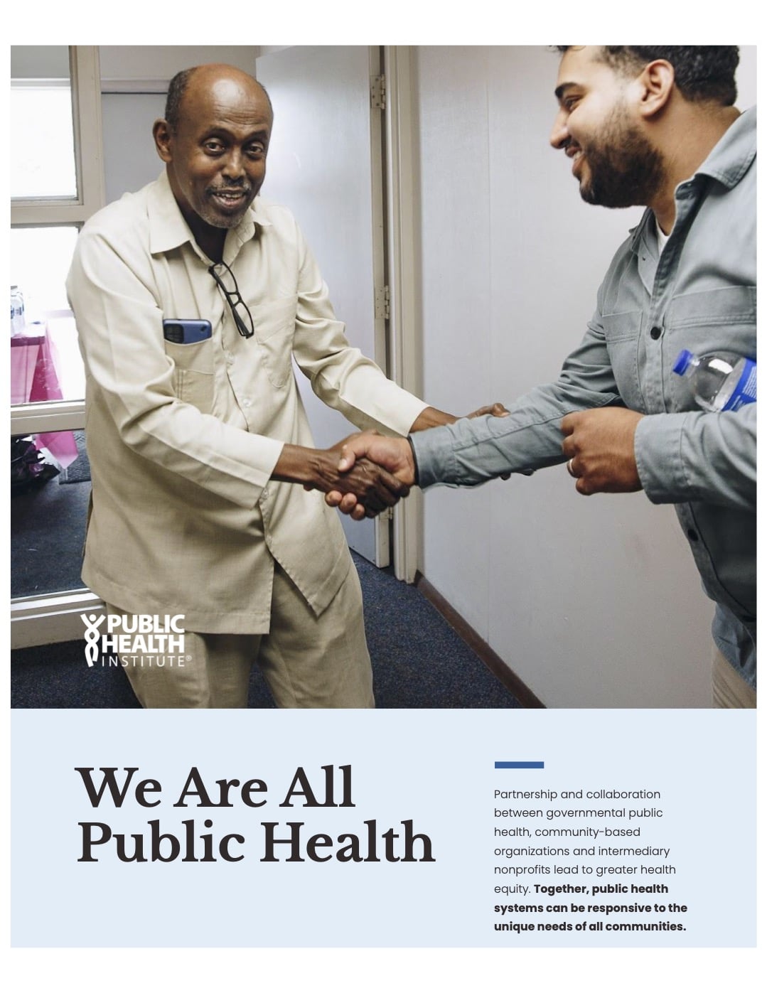 First page of We Are All Public Health: How Public Health Systems Can Support Community Resiliency