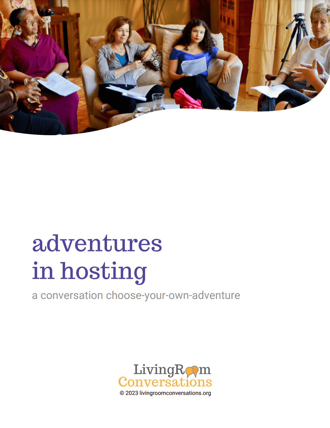 Cover page of Adventures in Hosting: A Conversation Choose-Your-Own-Adventure document