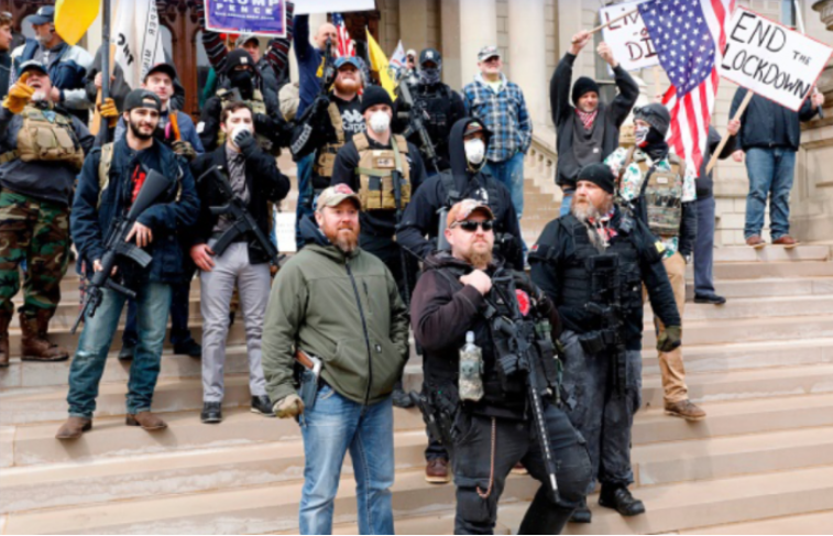 Screen shot of website photo: Armed Extremism