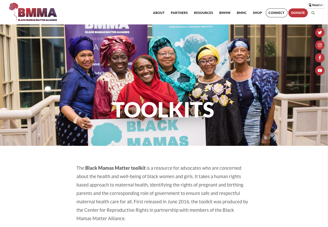 Home page Black Mamas Matter Toolkit