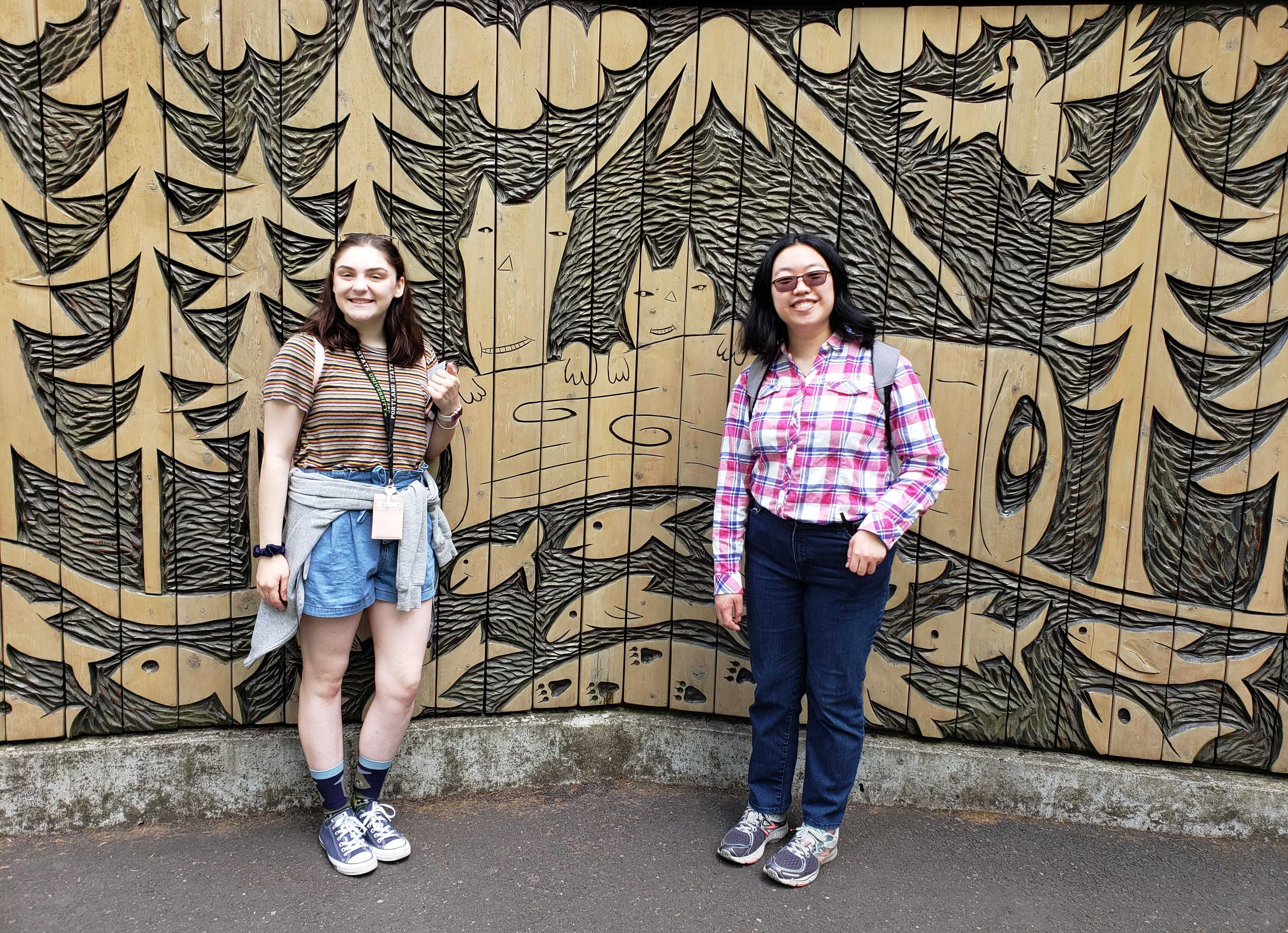 Community Commons interns at the zoo