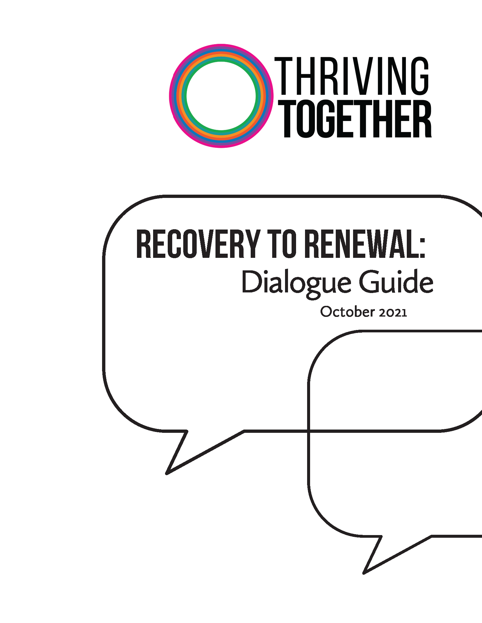 PDF Cover: Recovery to Renewal: Dialogue Guide