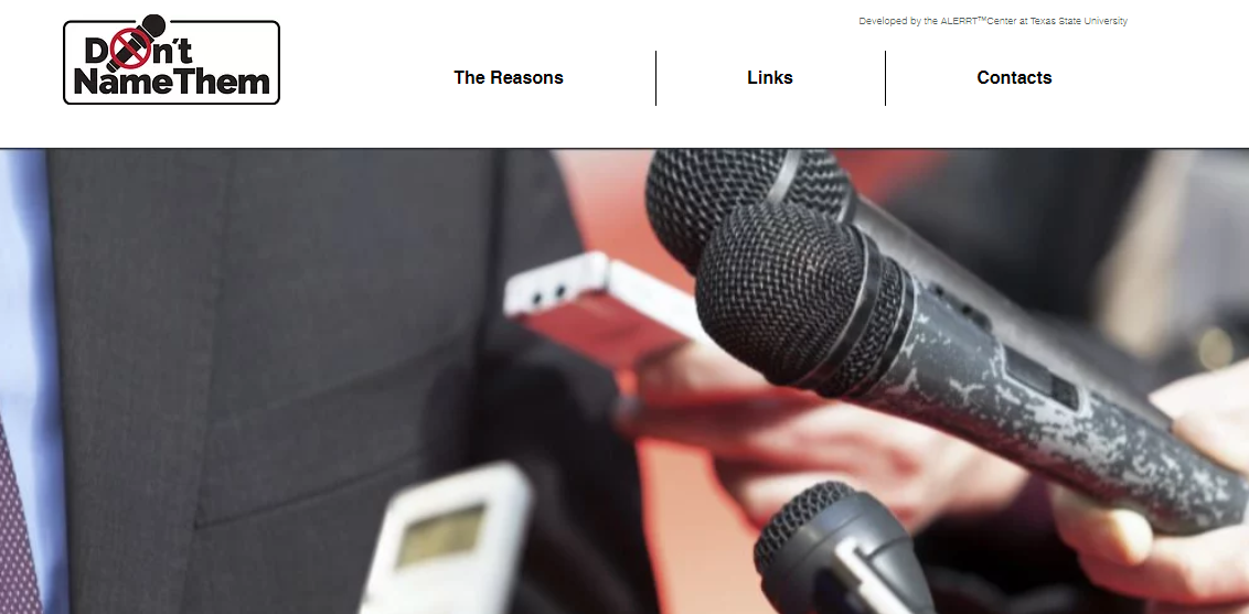 Screen shot of top of article: Don't Name Them