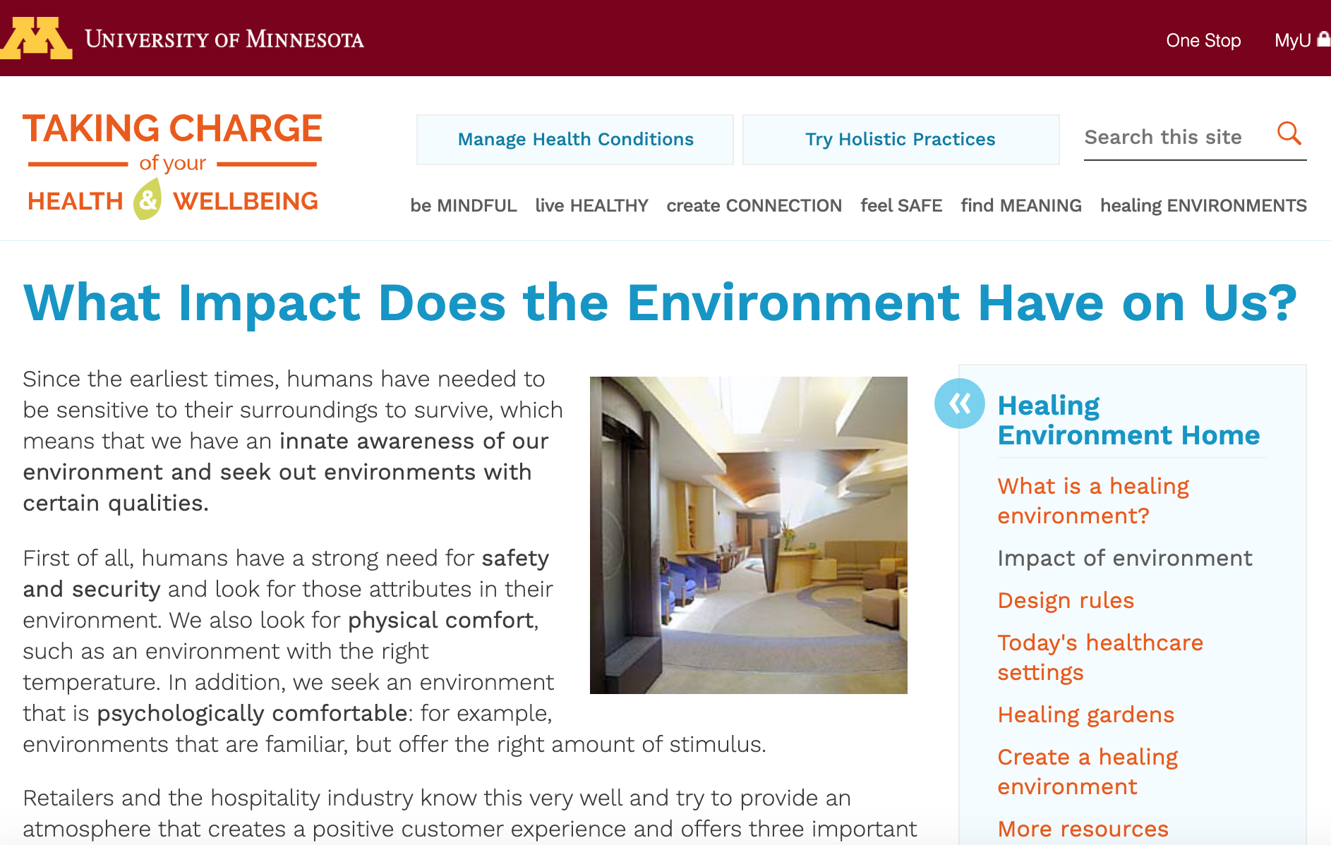 Screen grab of What Impact Does the Environment Have on Us?