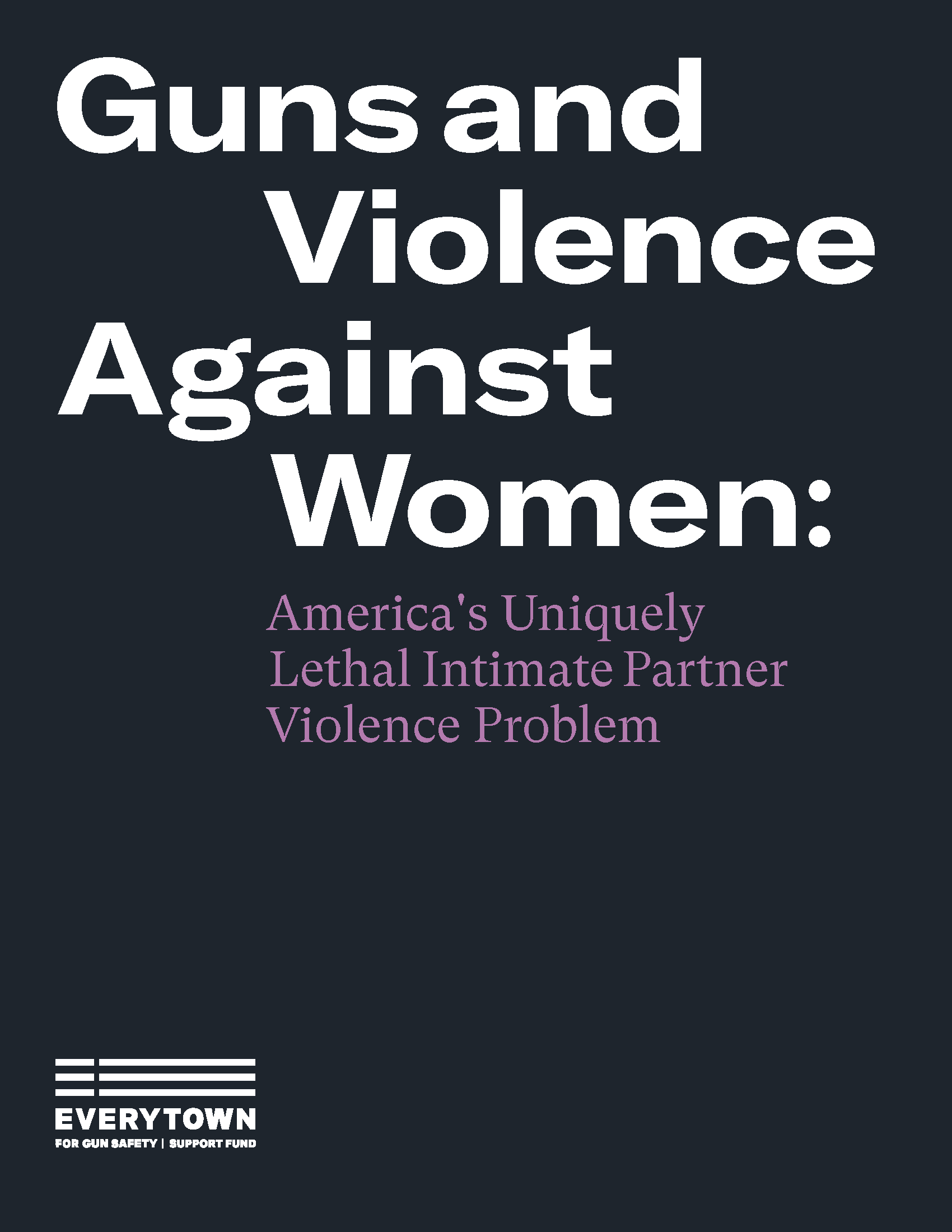 PDF Cover: Guns and Violence Against Women