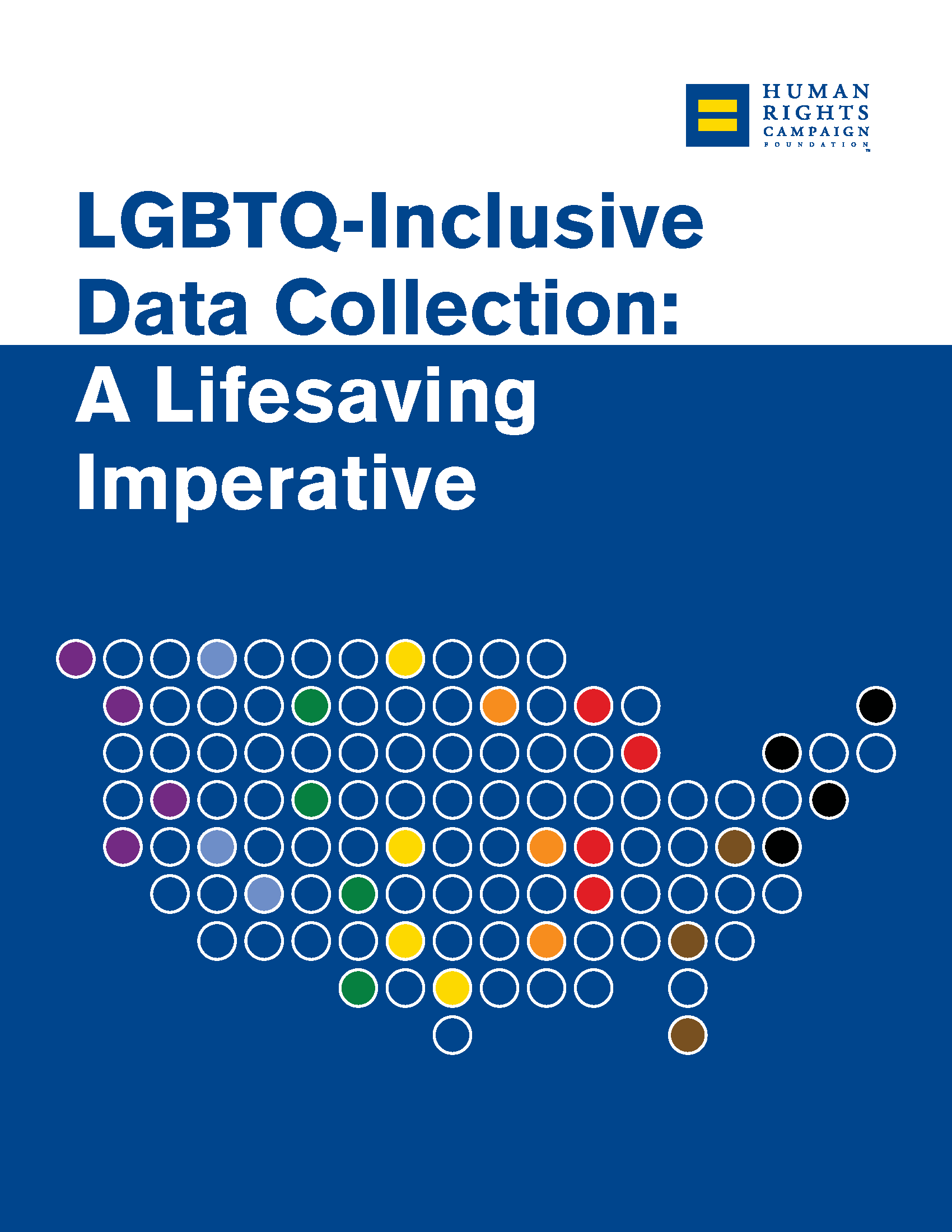 PDF Cover: LGBTQ-Inclusive Data Collection: A Lifesaving Imperative