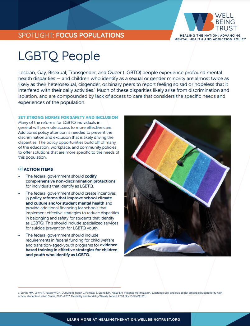 Focus Population: LGBTQ People