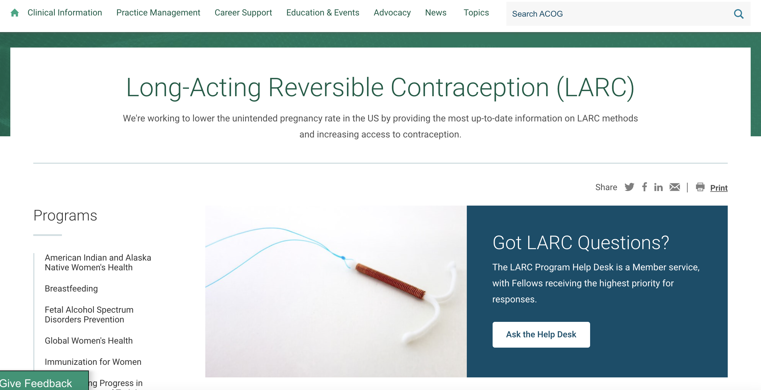 Long-Acting Reversible Contraception (LARC)