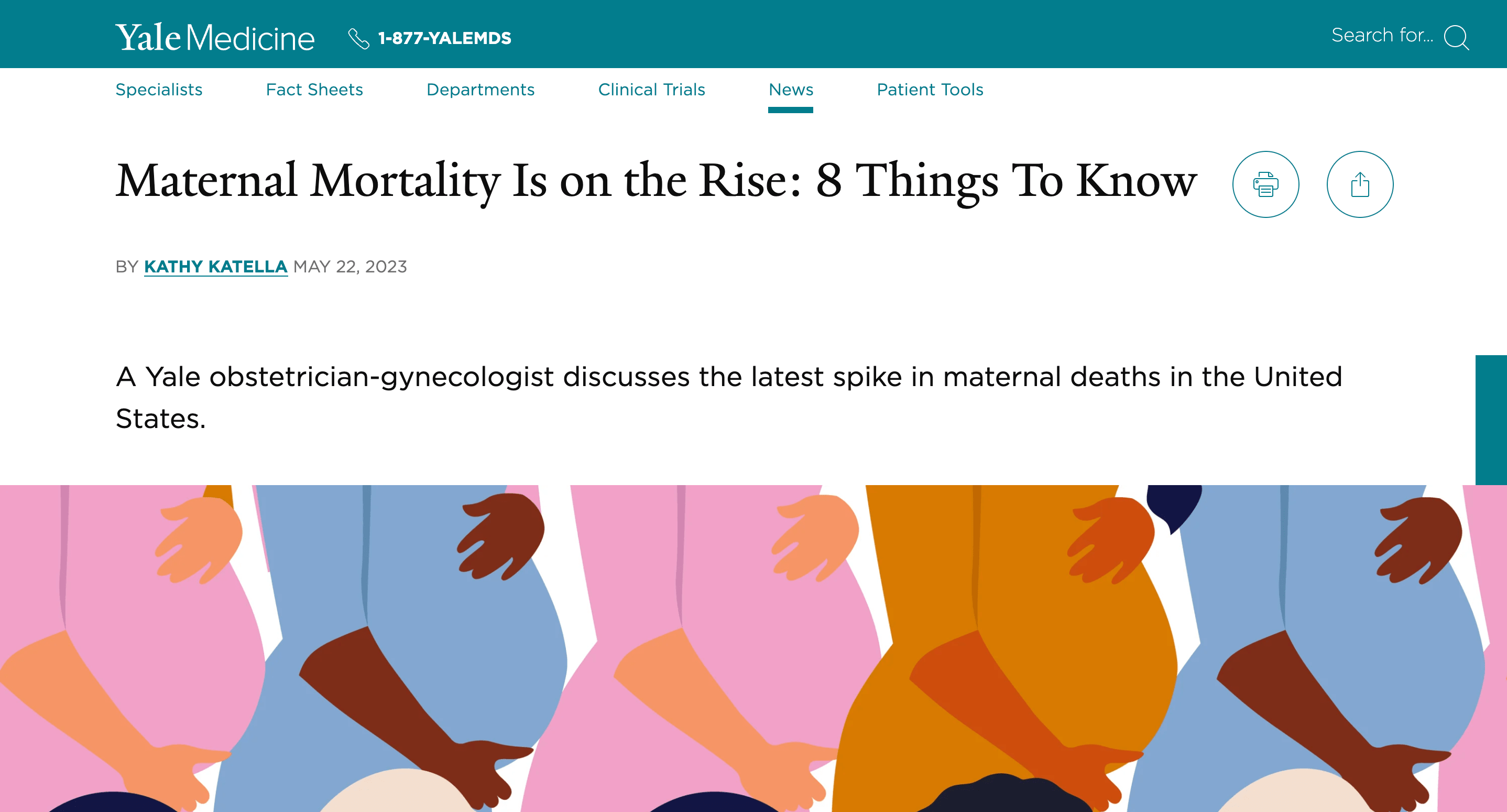 Screen capture of Maternal Mortality Is on the Rise: 8 Things to Know article