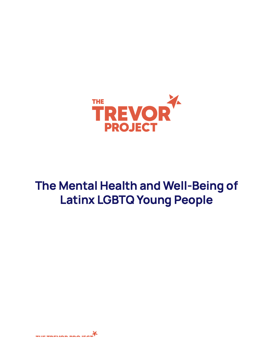 Cover page of The Mental Health and Well-Being of Latinx LGBTQ Young People