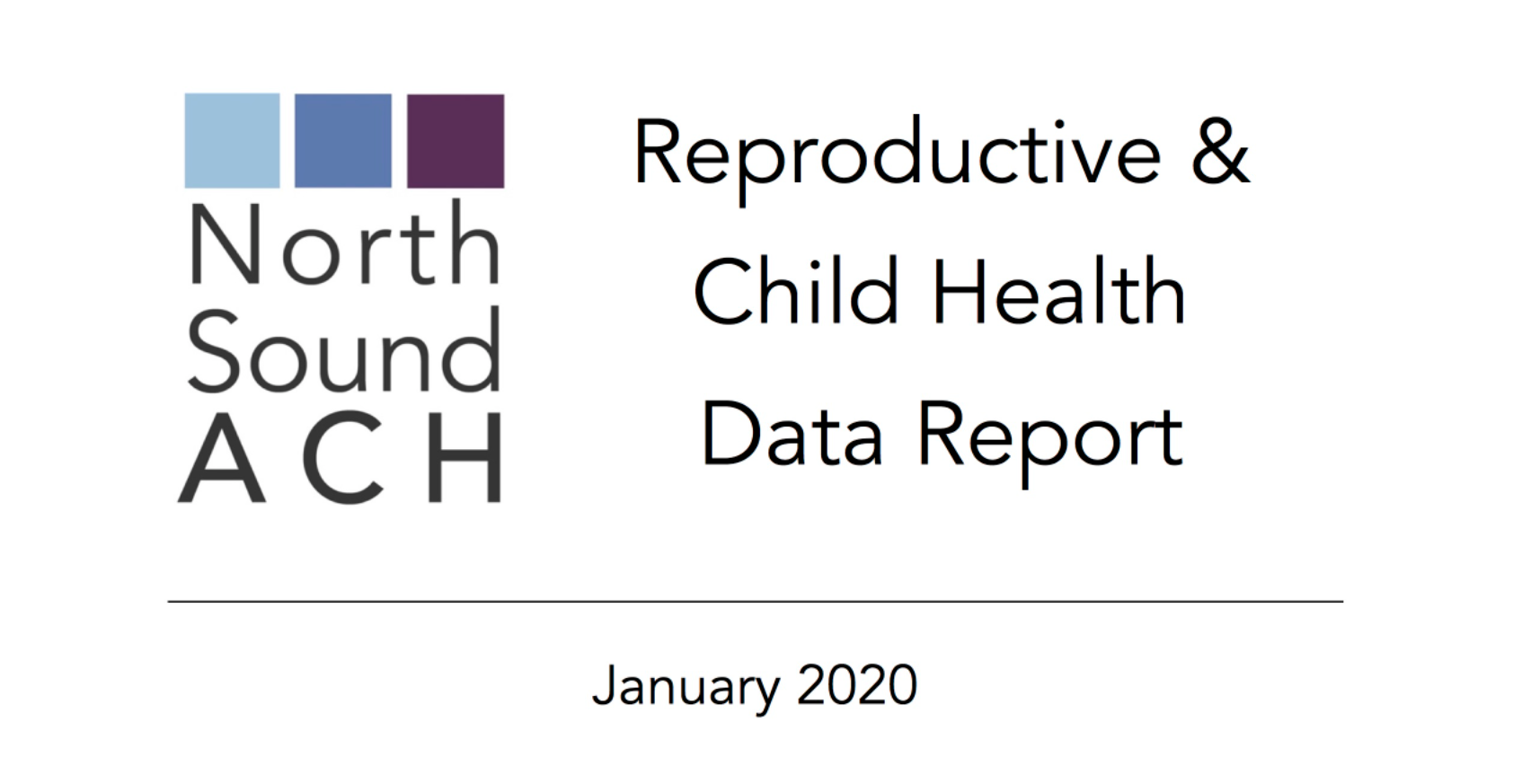 Cover page of Reproductive and Child Health Data Report – January 2020