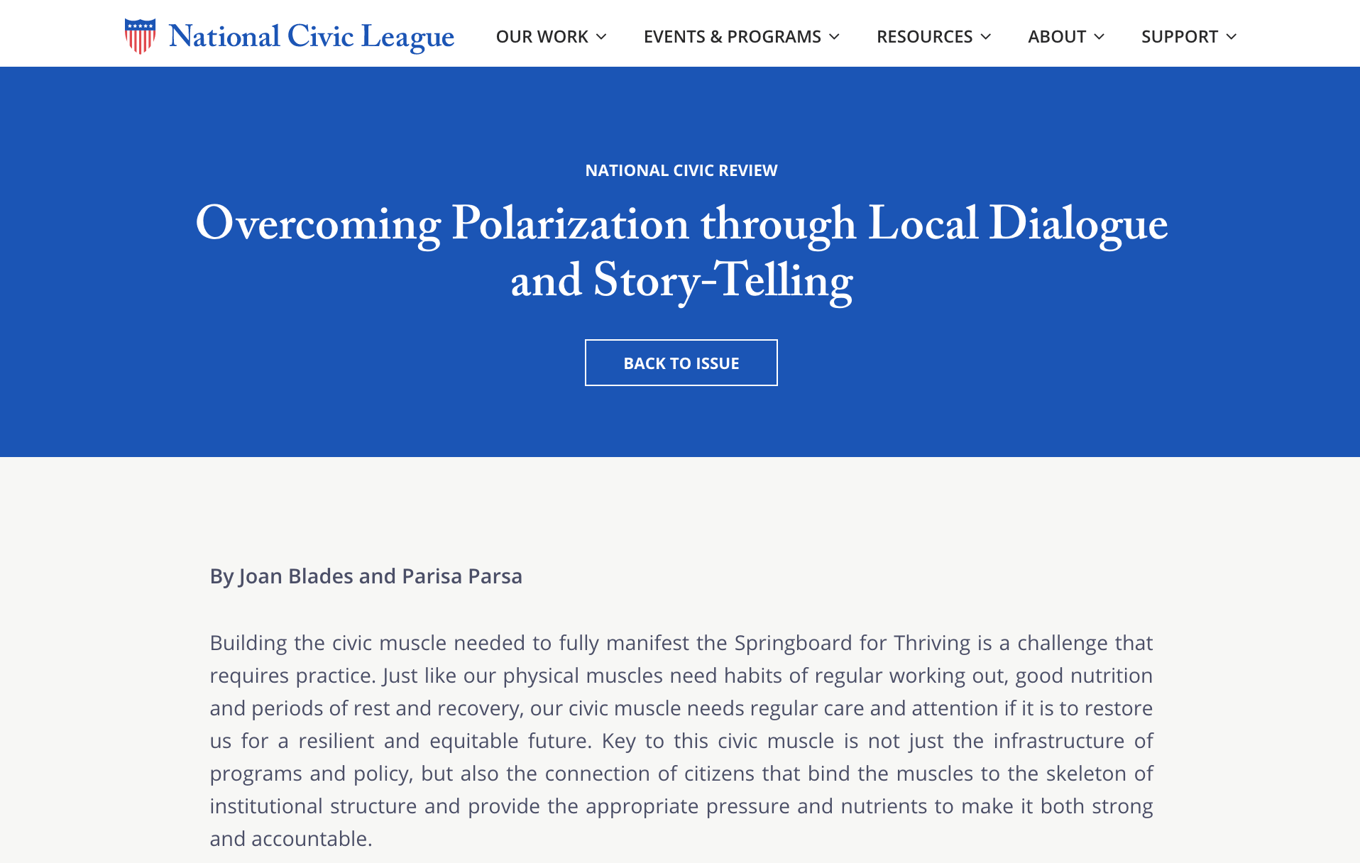 Screen grab of Overcoming Polarization through Local Dialogue and Story-Telling