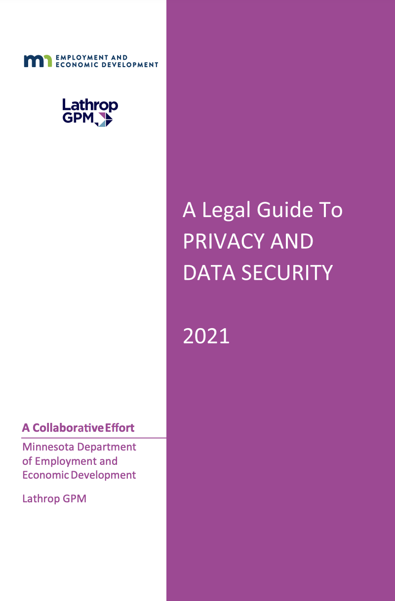 Cover page for legal guide to privacy and data security