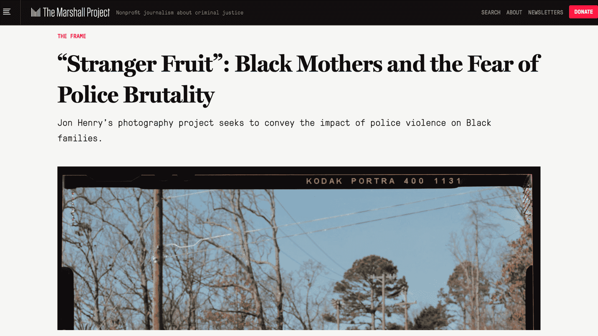 Screen shot of Stranger Fruit photo: 