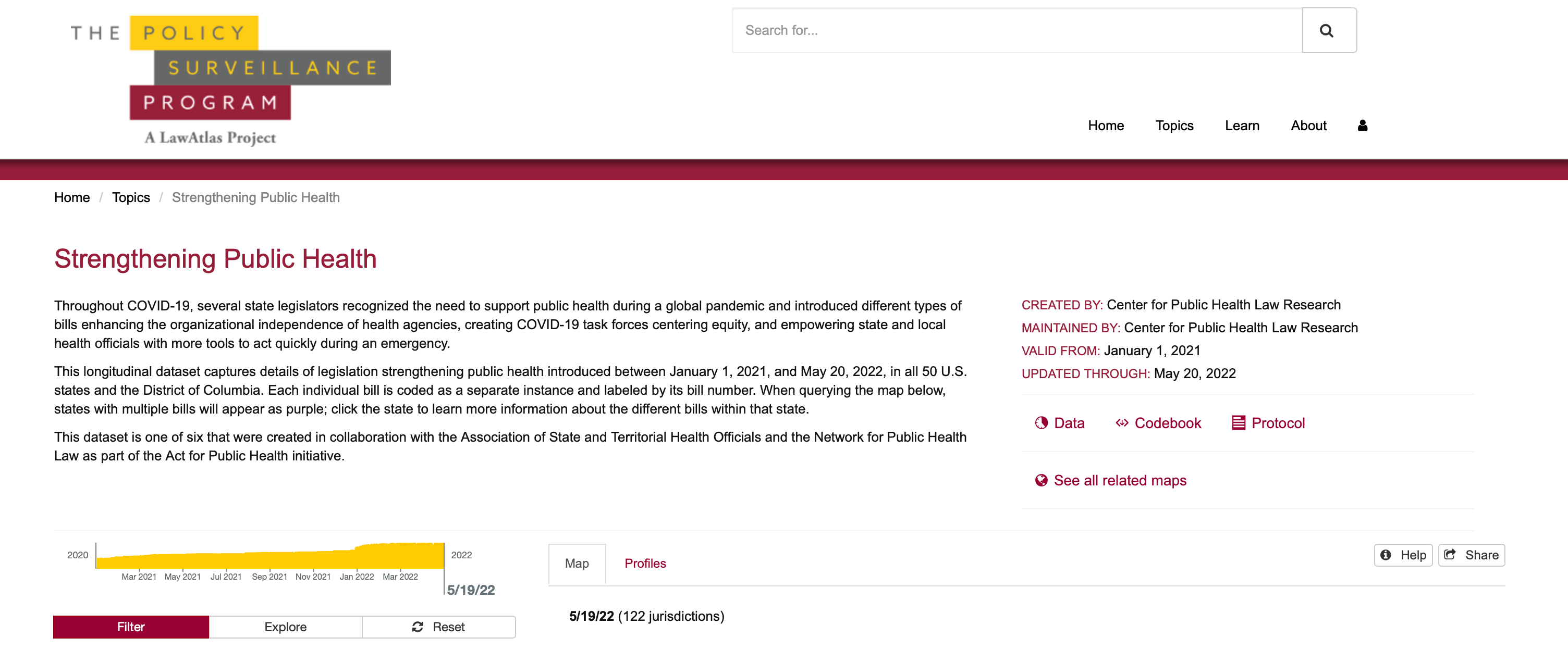 Screen grab of Strengthening Public Health