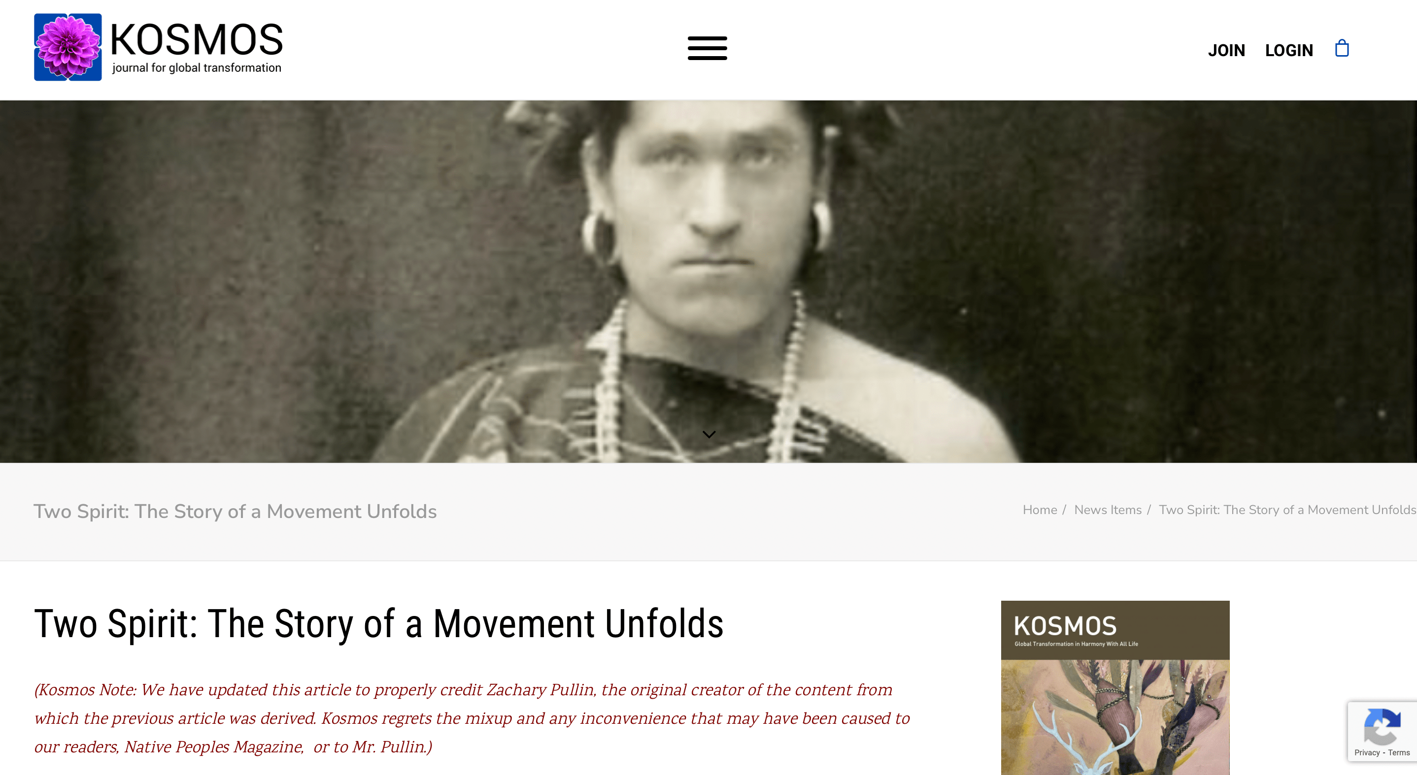 Screenshot of Two Spirit: The Story of a Movement Unfolds