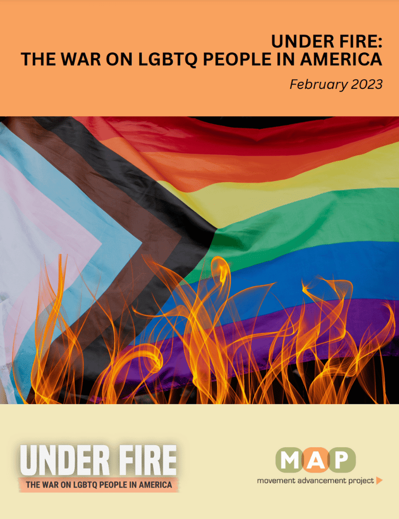 Cover page of Under Fire: The War on LGBTQ People in America